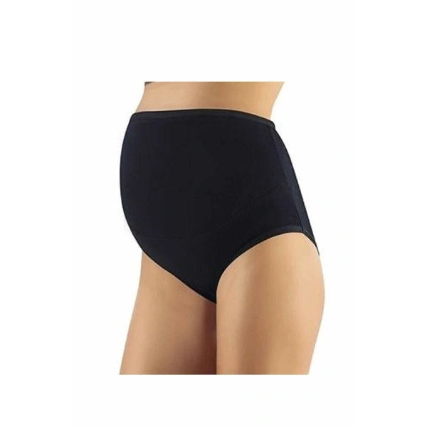 Pamuklu Hamile Likralı Bato Külot Siyah - 3324a