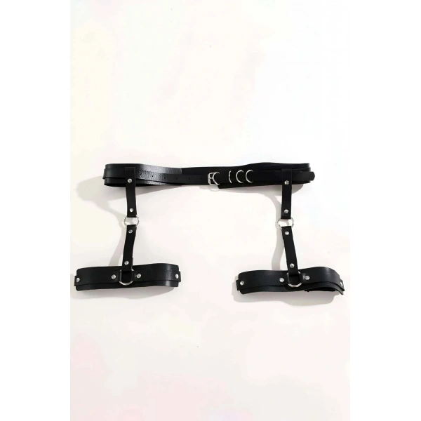 Seksi Deri Jartiyer Harness - Brf804