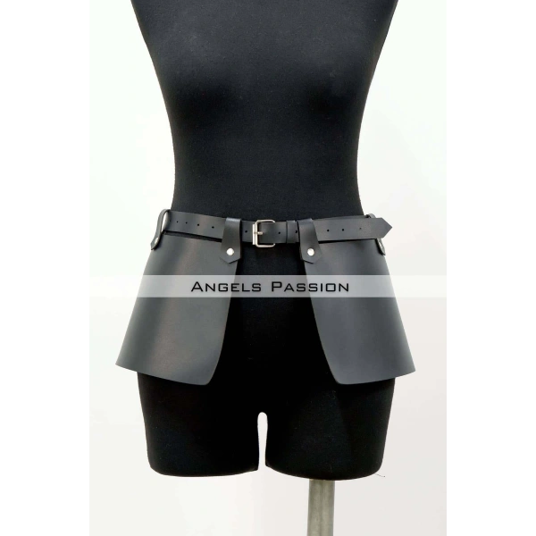 Şık Bel Üzeri Deri Etek Kemer, Deri Kalın Kemer - Brf623