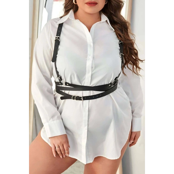 Şık Deri Fantazi Göğüs Harness - Brf932