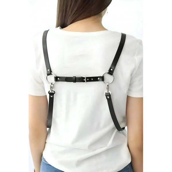 Şık Deri Kadın Kemer, Elbise Üzeri Deri Kemer - Brf1094