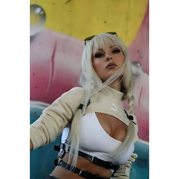 Şık Deri Kemer, Beli Saran Deri Harness - Brf606