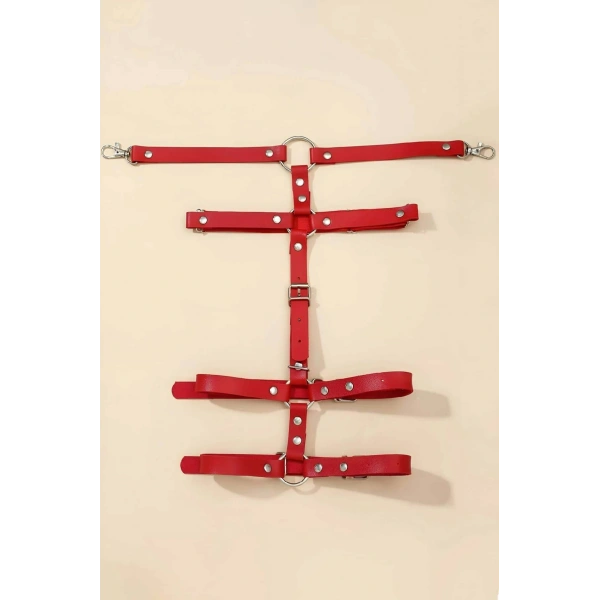 Şık Deri Tek Bacaklı Jartiyer Harness - Brf942