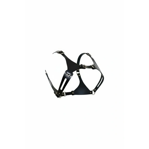 Siyah Kadın Kemer Deri Vücut Tokalı Aksesuar - Brf1271