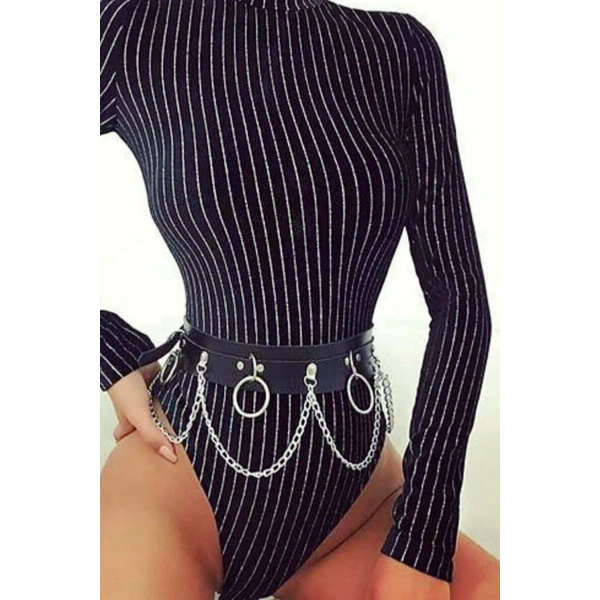 Zincirli Bel Üzeri Şık Harness Brf639