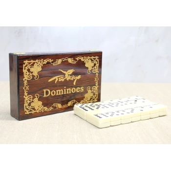 BFS Ahşap Kutulu Domino Oyunu Alk4220