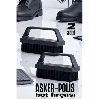 Sert Kıllı Asker-Polis Bot Fırçası - Leke Çıkarıcı Elbise Fırçası 2 ADET