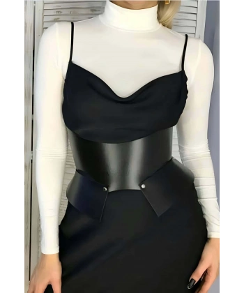 Arkadan 2 Tokalı Şık Deri Kemer - Brf611