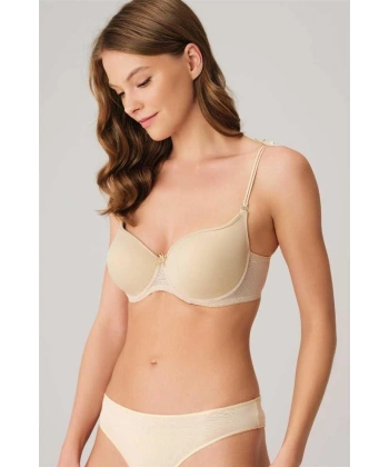 Balenli Desteksiz Dolgusuz Askıları Çıkabilen Yumuşak Süngerli T-shirt Sütyeni