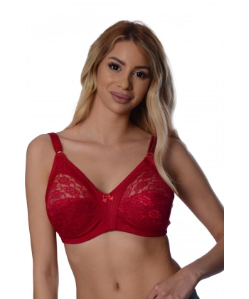 Bordo Dantelli Toparlayıcı Sütyen - 503