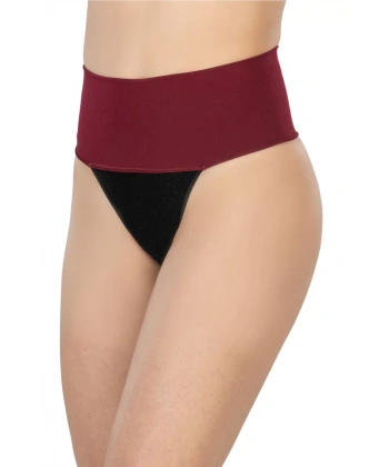 Bordo Mı 2048 Seamless Çift Renk String Korse