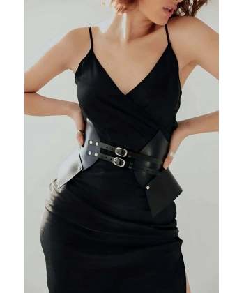 Deri Elbise Üzeri Kemer, Şık Elbise Kemeri - Brf1010