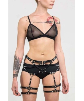 Deri Fantazi Jartiyer Harness - Brf876
