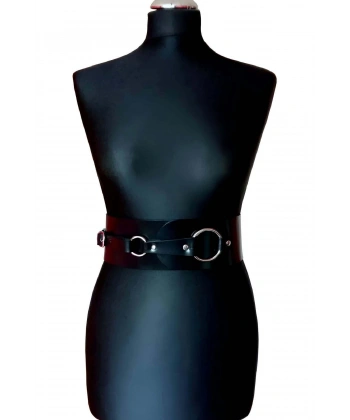 Elbise Üzerine Şık Deri Korse Harness - Brf920