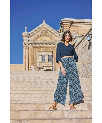 Etnik Desenli Alt Üst Takım