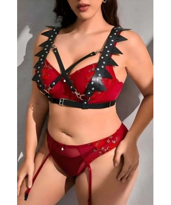 Fantazi Deri Seksi Göğüs Harness - Brf1166