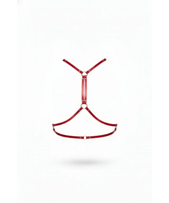 Kırmızı Kadın Kemer Deri Vücut Aksesuarı - Brf203