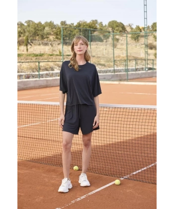 Kısa Kollu Bisiklet Yaka Alt Üst Takım