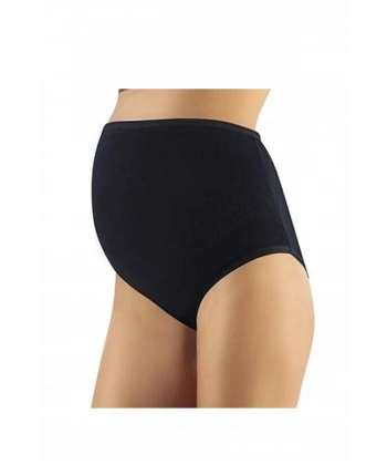 Pamuklu Hamile Likralı Bato Külot Siyah - 3324a