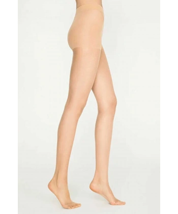 Parlak Fit 15 Likralı Külotlu Çorap Açık Ten