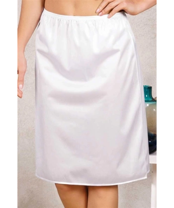 Polyamid Diz Altı Uzun Etek Jüpon