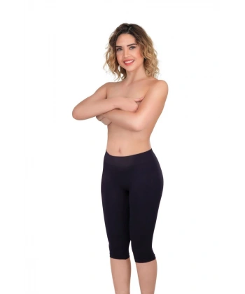 Siyah  3856 Soft Kapri Tayt