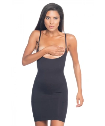 Siyah Mı Emay 5060 Göğsü Açık Elbise Korse