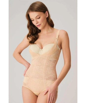 Toparlayıcı Dikişli Kancalı Sıkı Badi Korse