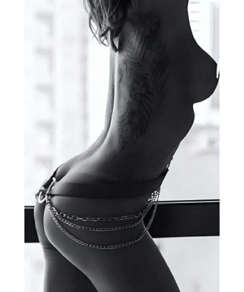Zincirli Deri Seksi Kemer - Brf432