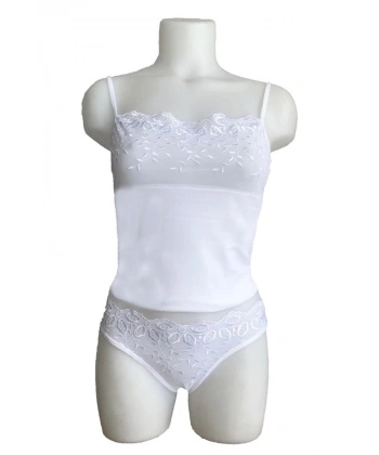 Berrak Brodeli İp Askılı Bikini Takım 2112