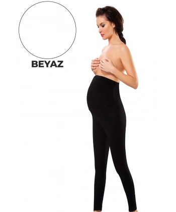 Beyaz Hamile ( Lohusa ) Penye Tayt - 560