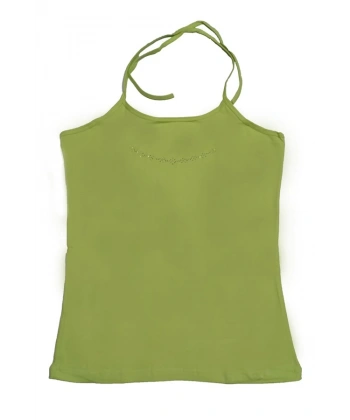 Boyundan Bağlamalı Taş İşlemeli Atlet