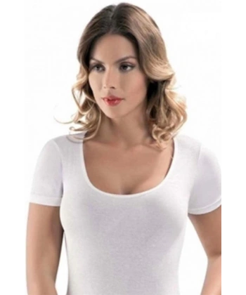 Dorya Açık Yaka Kısa Kol Atlet 1076