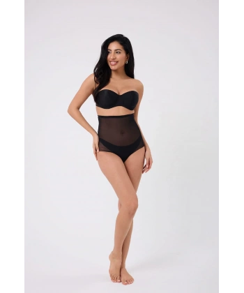 Freshness 0006 Lazer Kesim Tül Yüksek Bel Slip Korse