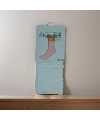 Melba Kareli Polymid Soket Çorap