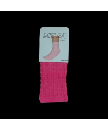 Melba Kareli Polymid Soket Çorap