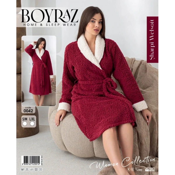 Boyraz 0042 Kadın Sharpi Welsolf Sabahlık