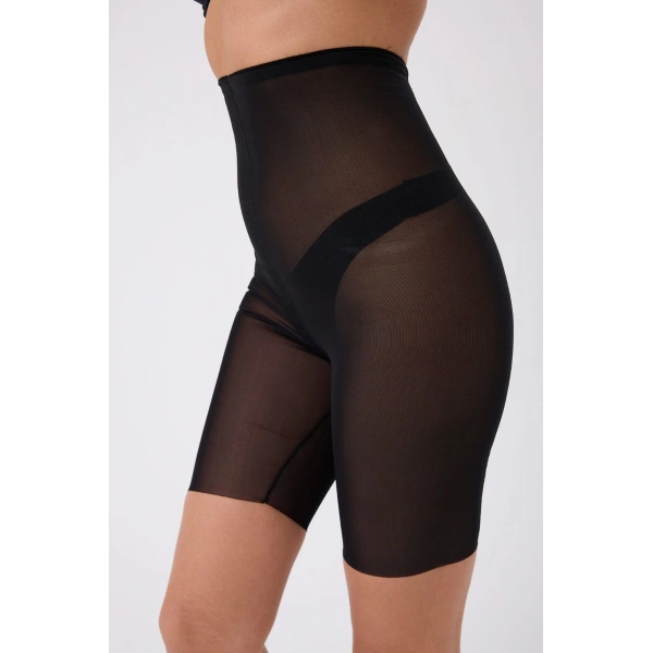 Freshness 0007 Lazer Kesim Tül Yüksek Bel Şort Korse