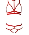 3 Parça Seksi Harness Sütyen Takım - Brf144