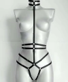 Ağ Kısmı Açık Seksi Jartiyer Harness - Brf370