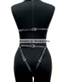 Ağı Bölgesi Açık Deri Fantezi Giyim, Deri Deri Body Harness - Brf790