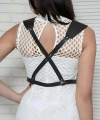 Arkası Çapraz Göğüs Detaylı Ayarlanabilir Vücut Kemer Harness - Brf1269