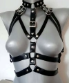 Bayan Deri Fantezi Giyim, Deri Göğüs Harness - Brf970