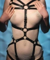 Bayan Deri İç Giyim, Vücudu Saran Seksi Harness - Brf860
