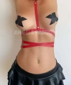 Bele Dolamalı Şık Ve Seksi Deri Harness - Brf173