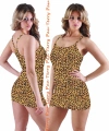 Beruflic B101204 Leopar Tank Top Elbise