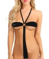 Beruflic Büyük Beden Fantazi İç Giyim Siyah Seksi Fantezi Gecelik