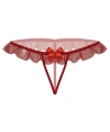 Beruflic Kırmızı Dantelli Taşlı Kadın Fantezi Külot