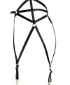 Çok Seksi Lastik Jartiyer Harness - Brf153