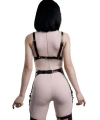 Deri Fantezi Jartiyer Takım, Erotik Deri İç Giyim - Brf1233